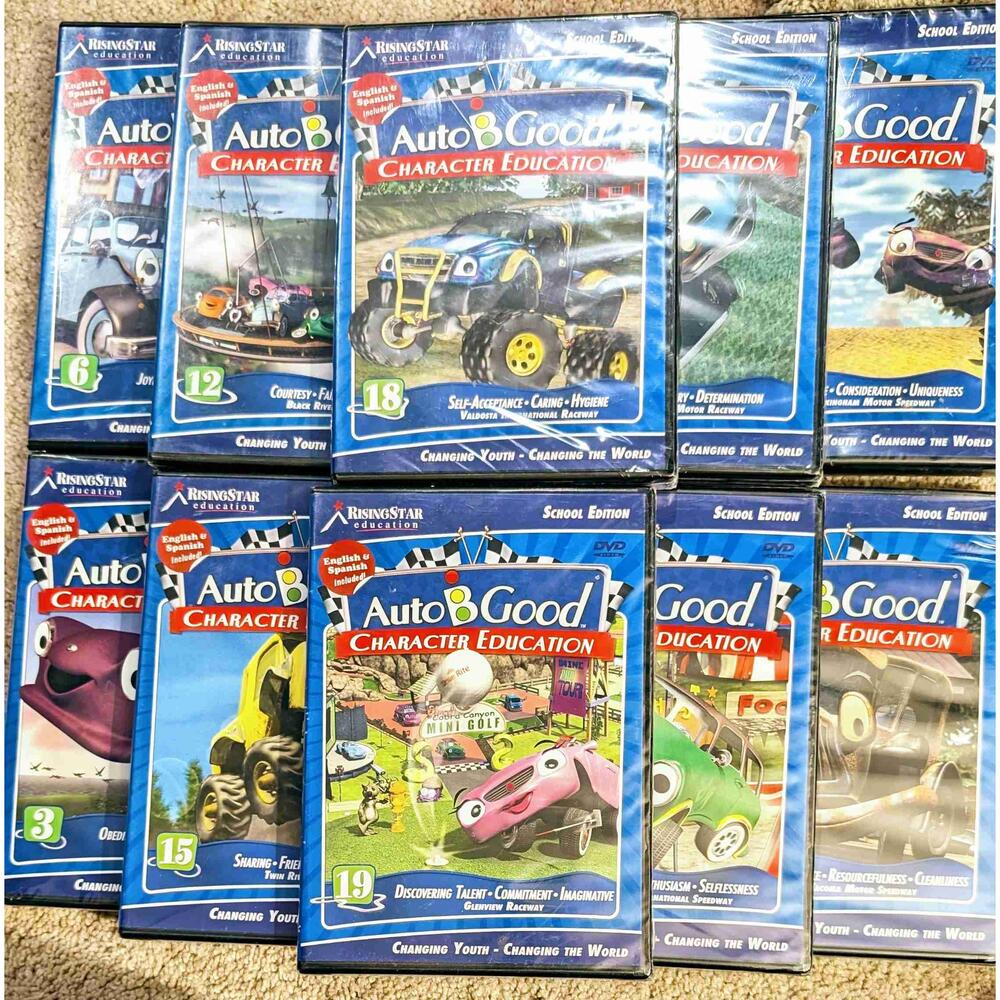 Rising Star Multicolor Character Education DVD Set 12 Volumes